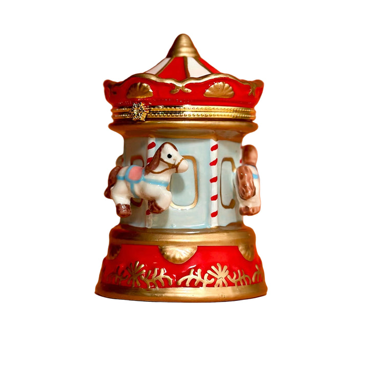 Carousel Hand Painted Trinket Box