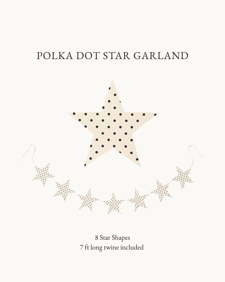 Polka Dot Star Garland