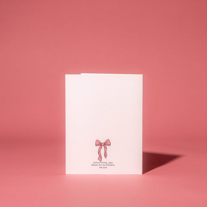 Bows Birthday Cake Card