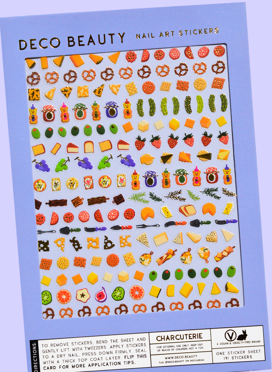 Charcuterie Nail Art Stickers