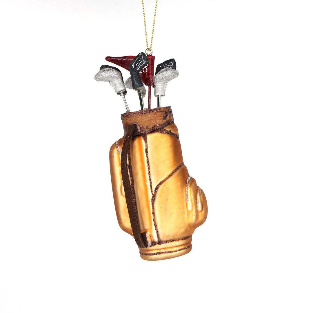 Golf Clubs Handmade Glass Ornament