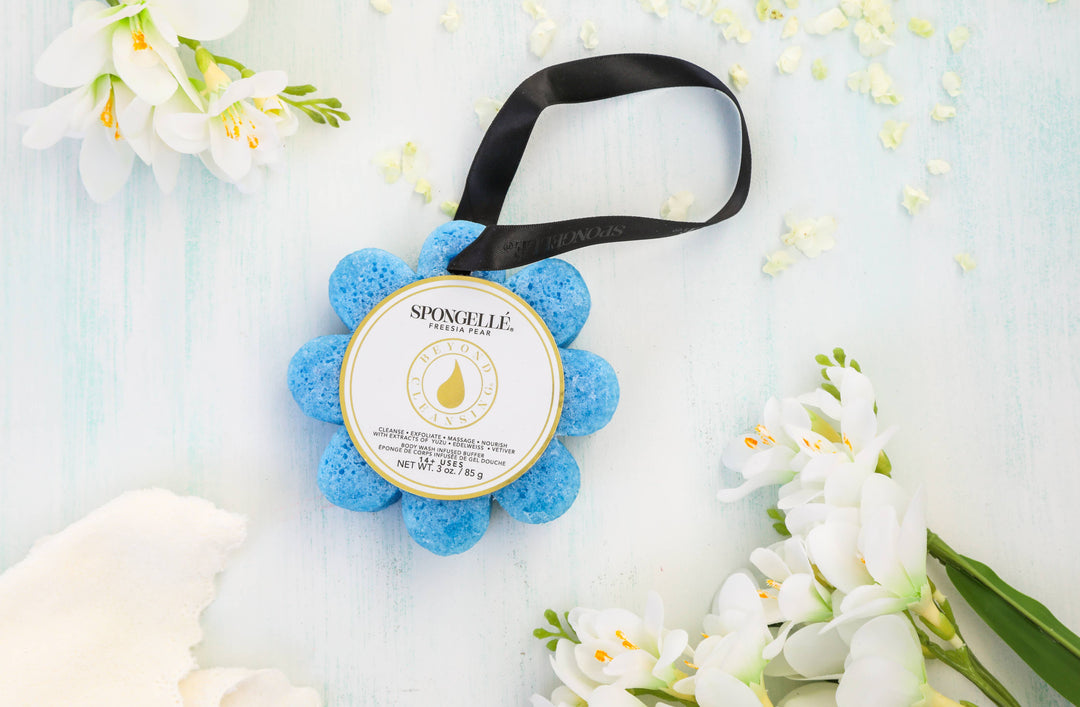 Freesia Pear Wild Flower Soap Sponge