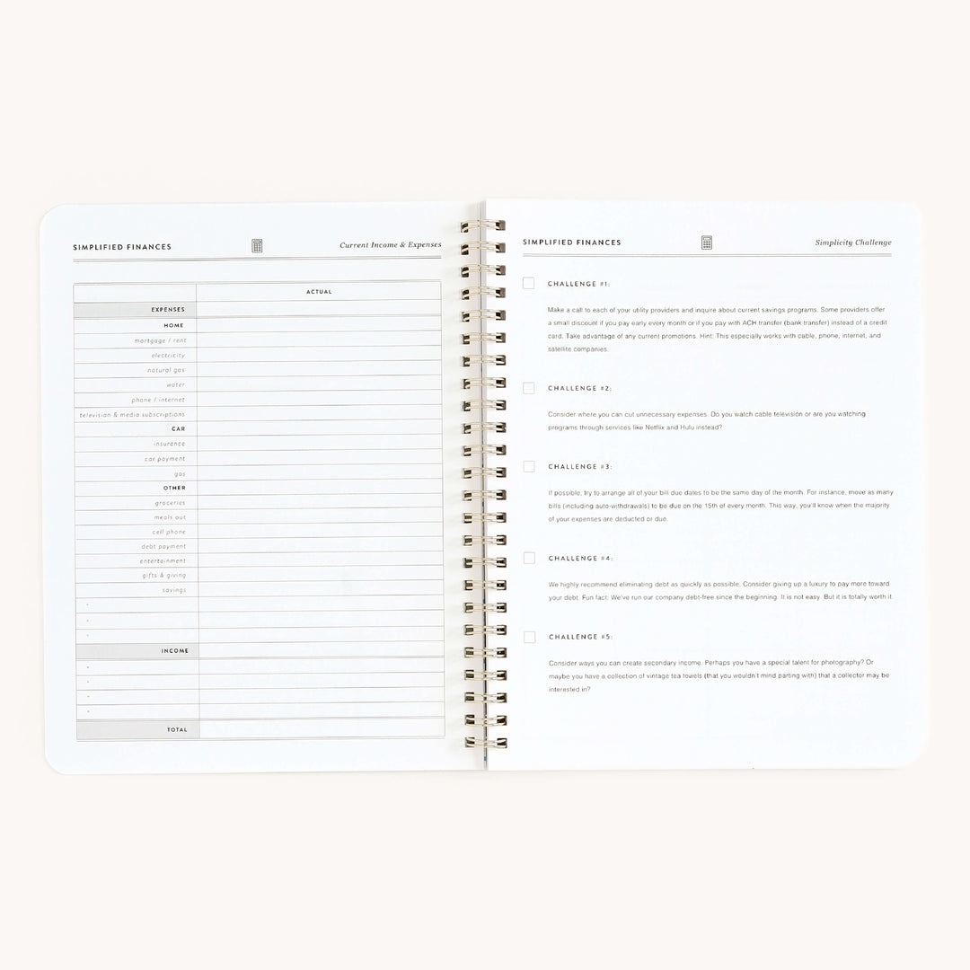 Finances Workbook