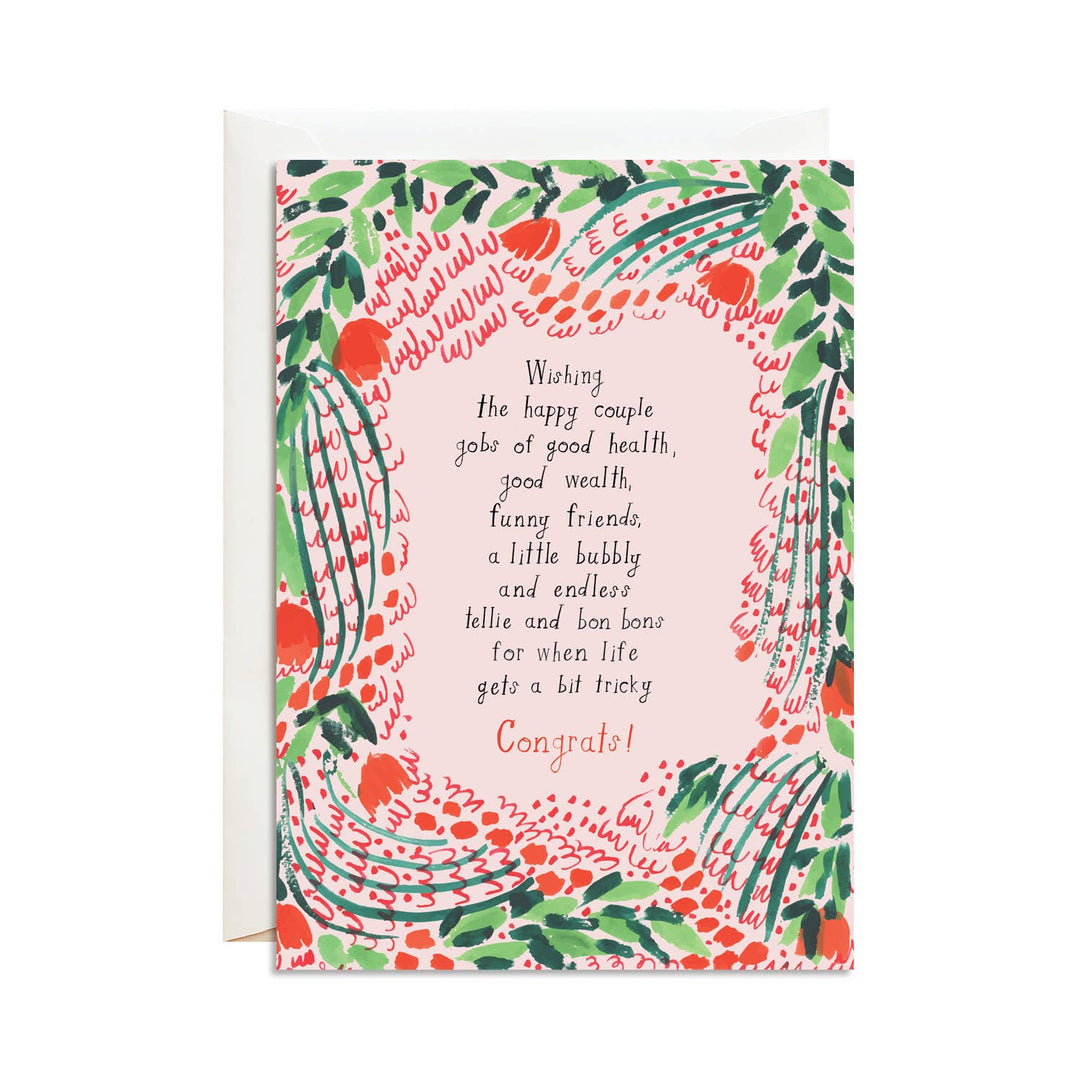 A Wedding Toast Greeting Card