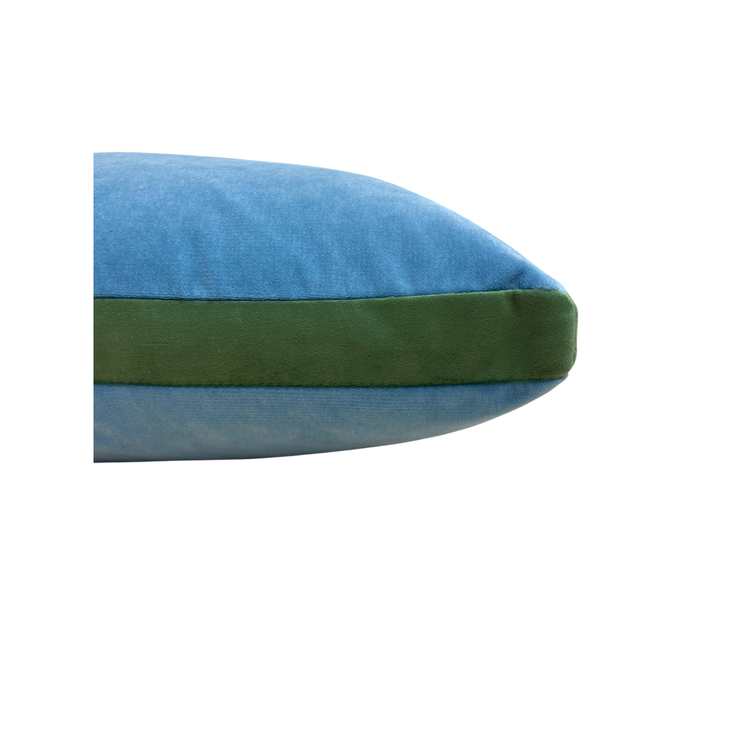 Light Blue/Lima Eloise Pillow