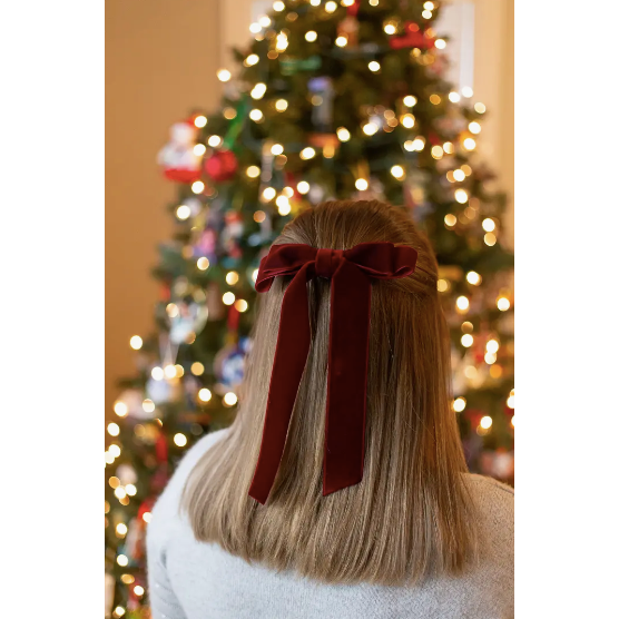 Long Bow Barrette: Red