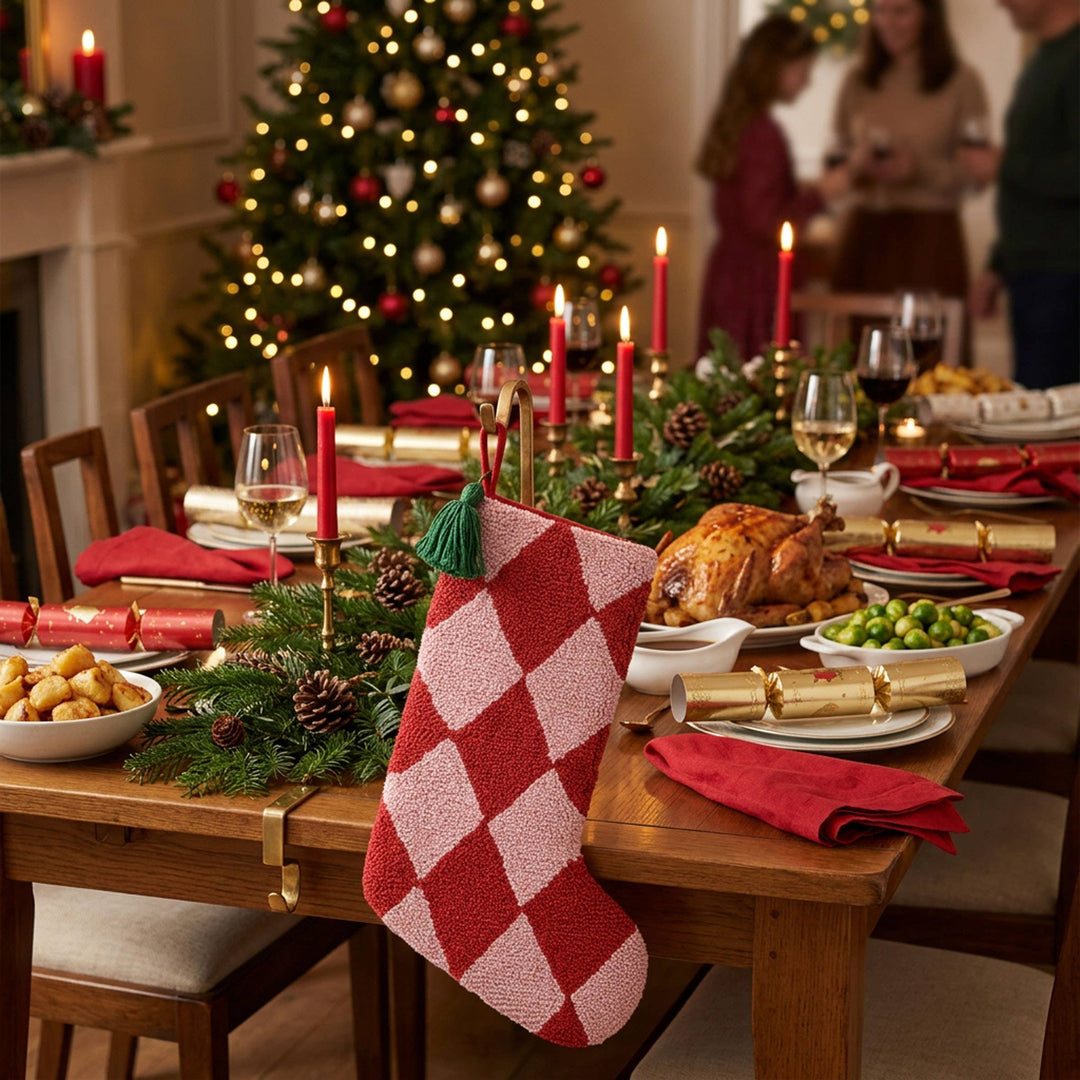 Argyle Red Stocking