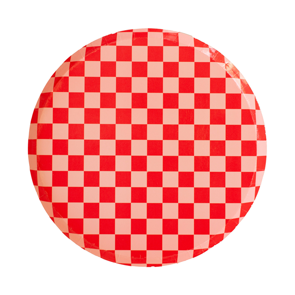 Out of the Blue Checkered Dessert Plates