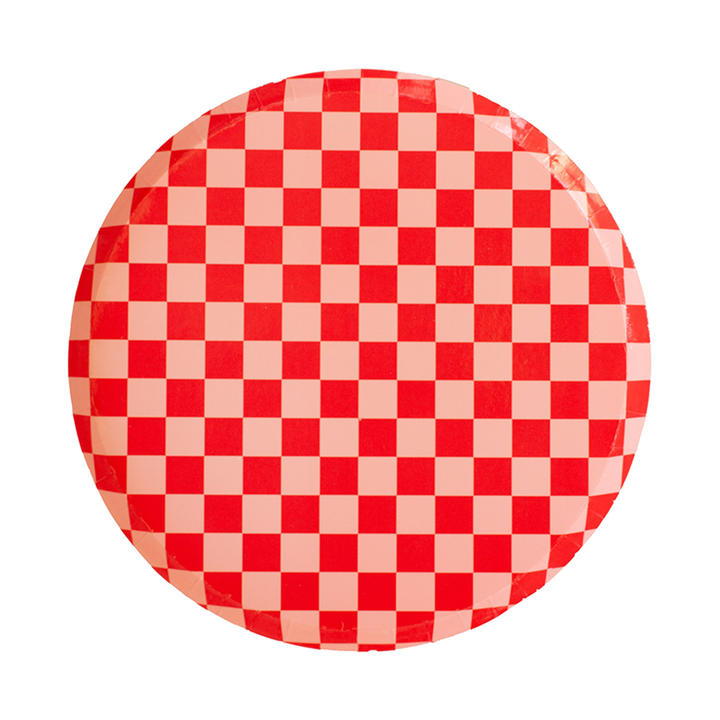 Out of the Blue Checkered Dessert Plates