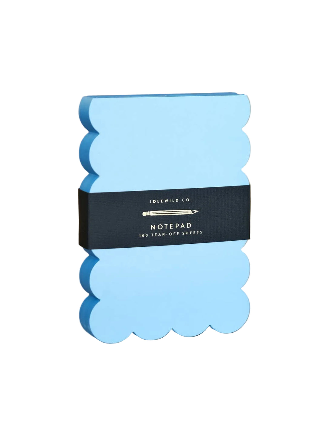 Aqua Scalloped Notepad