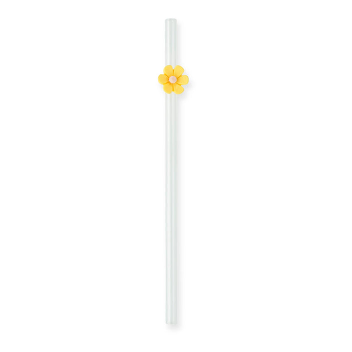 Floral Glass Straw Set
