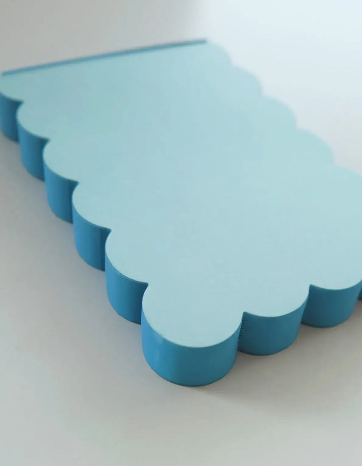Aqua Scalloped Notepad