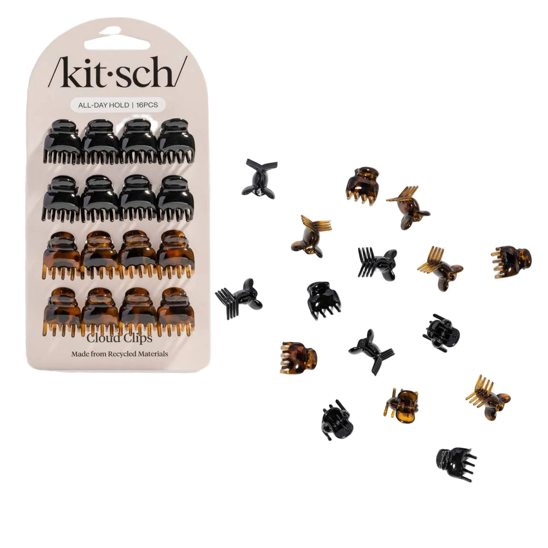 Black & Tort Micro Cloud Clips
