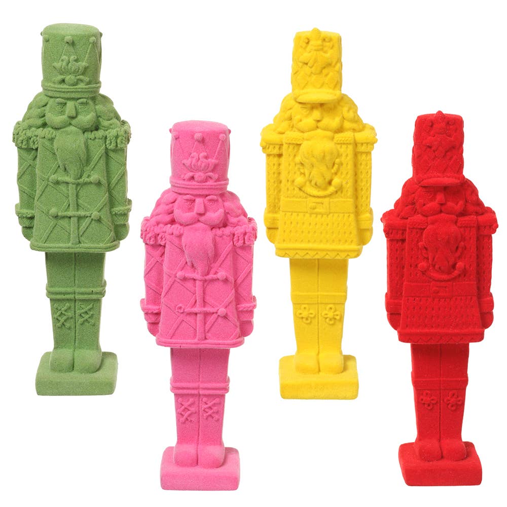 Flocked Nutcrackers