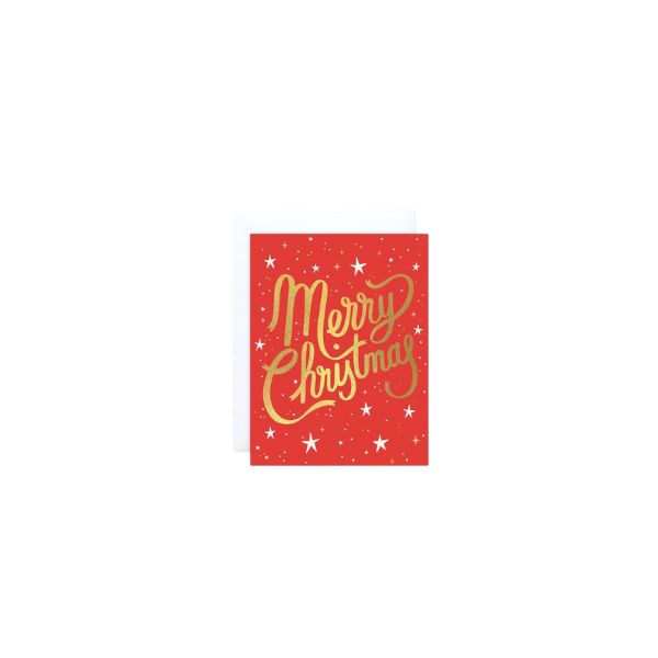 Christmas Script Card - Boxed Set of 8