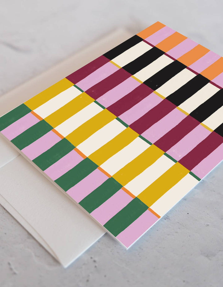 Painted Stripes Notecards