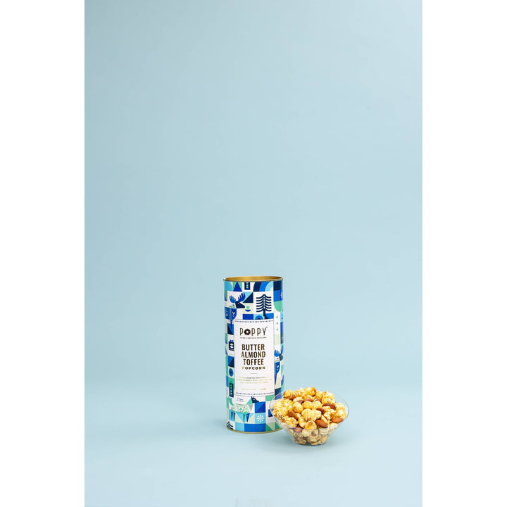 Butter Almond Toffee Popcorn Cylinder