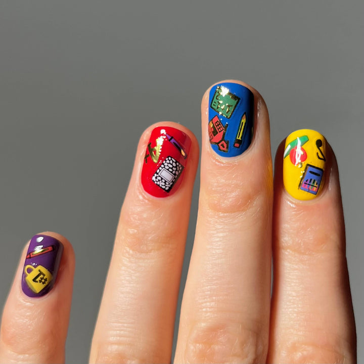 School Nail Art Stickers