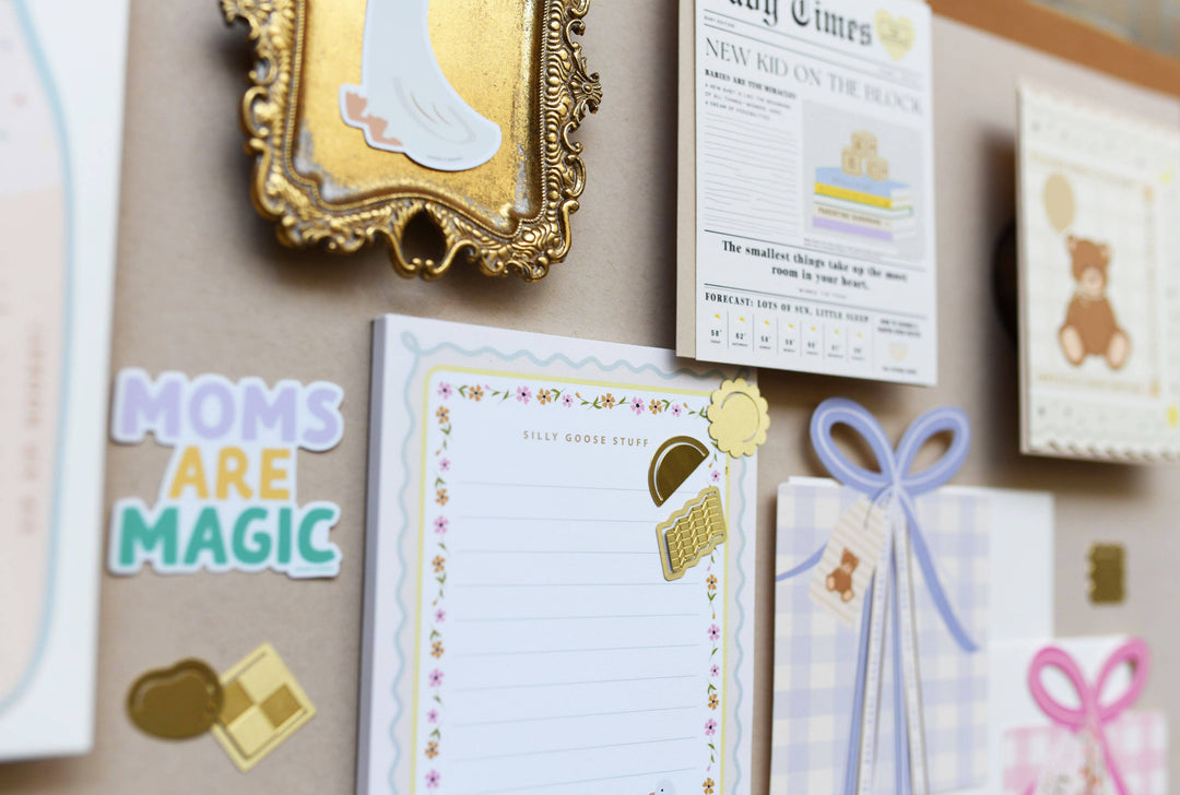 Gingham Baby Card