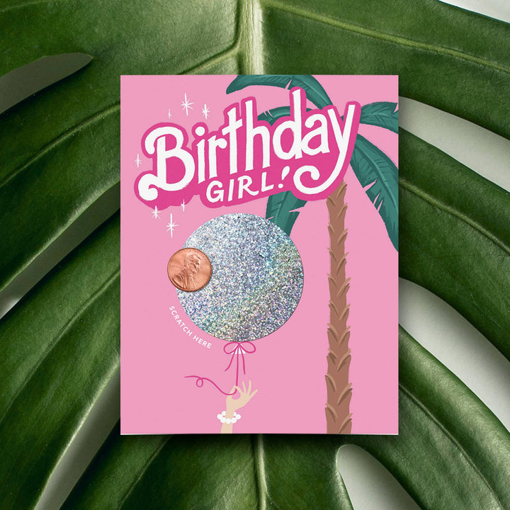 Scratch-off Barbie Birthday Card