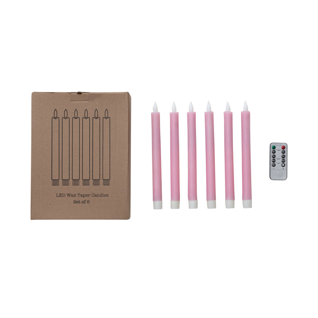 Flameless LED Wax Taper Candles