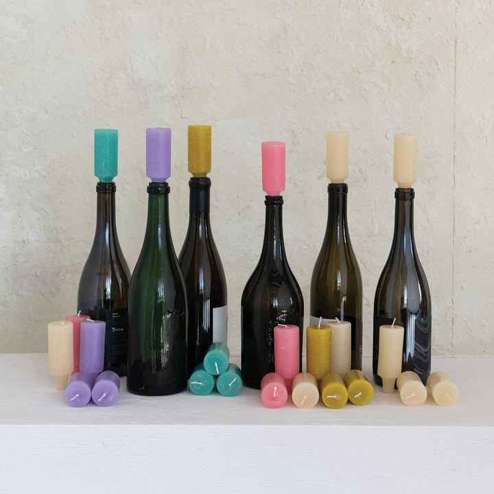 Unscented Bottle Taper Candles