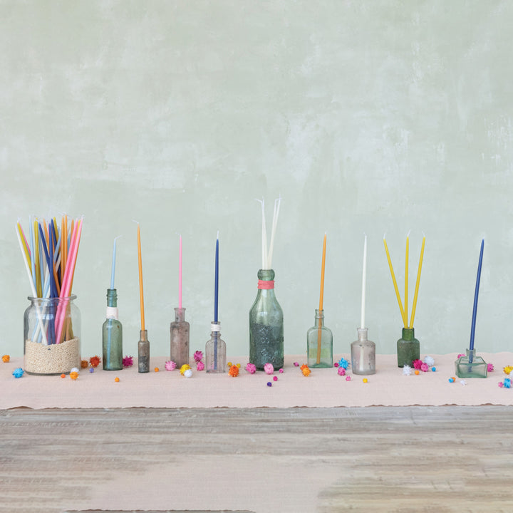 Blue Thin Taper Candles