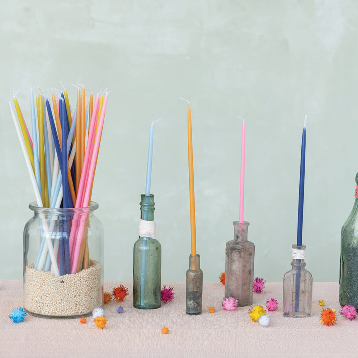 Navy Thin Taper Candles