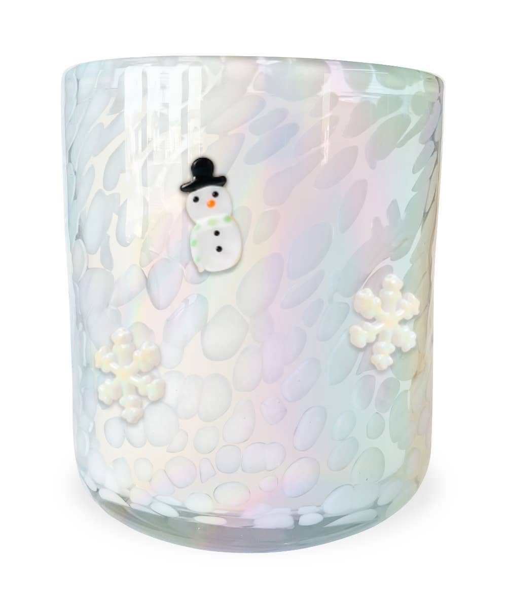 Snowman Icon Candle