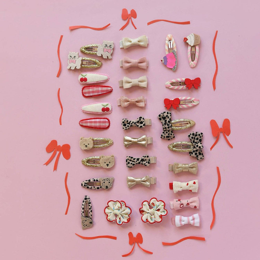 Cherry Dreams Fabric Clip set