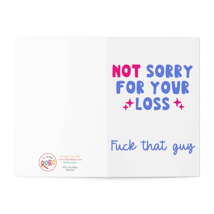 Not Sorry Funny Breakup Card