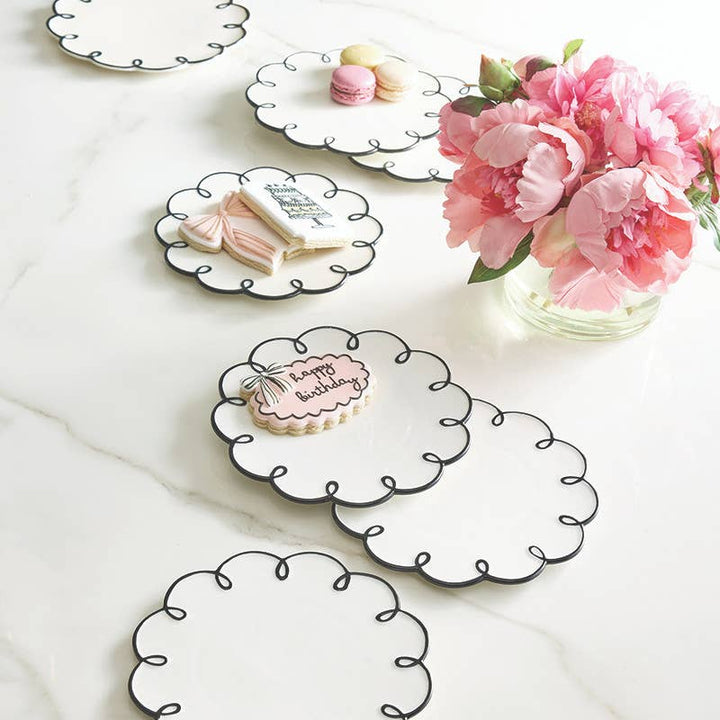 Scalloped Appetizer Plates
