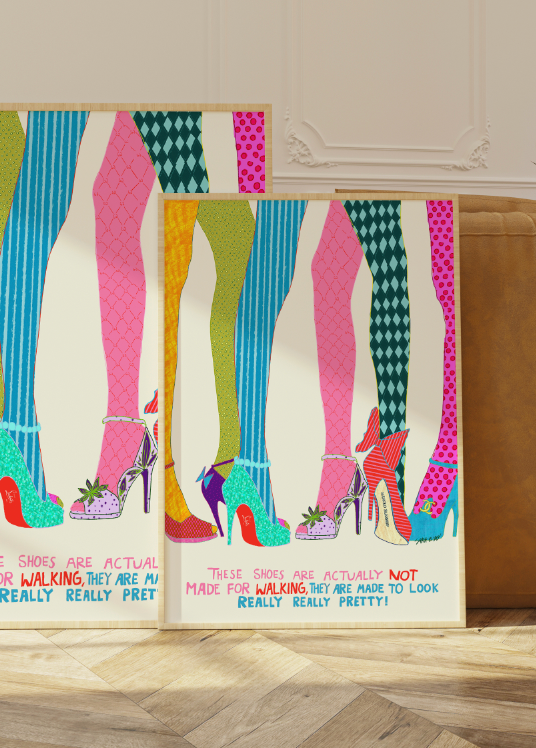 Really Pretty Shoes Art Print: Small