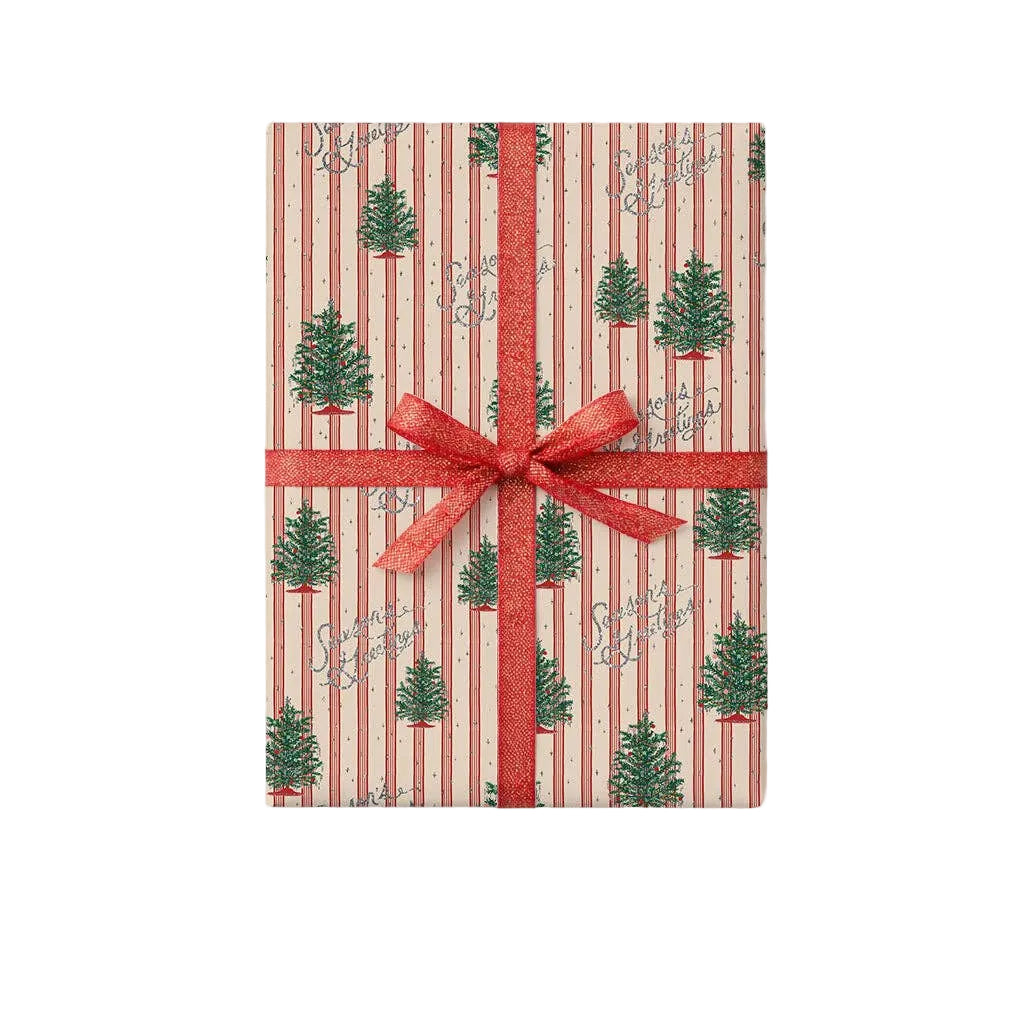 Tinsel Tree Wrapping Paper