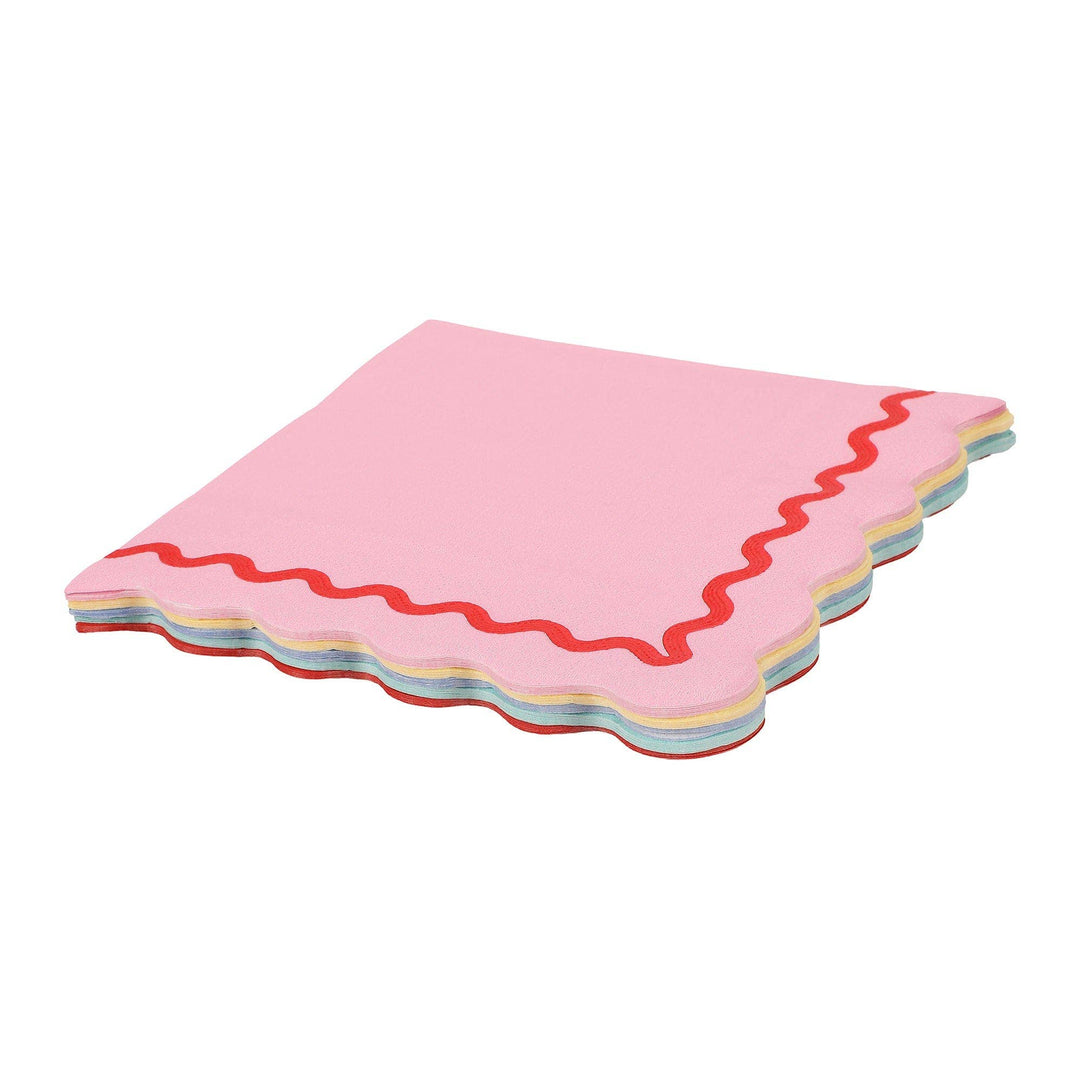 Rainbow Ric Rac Napkins