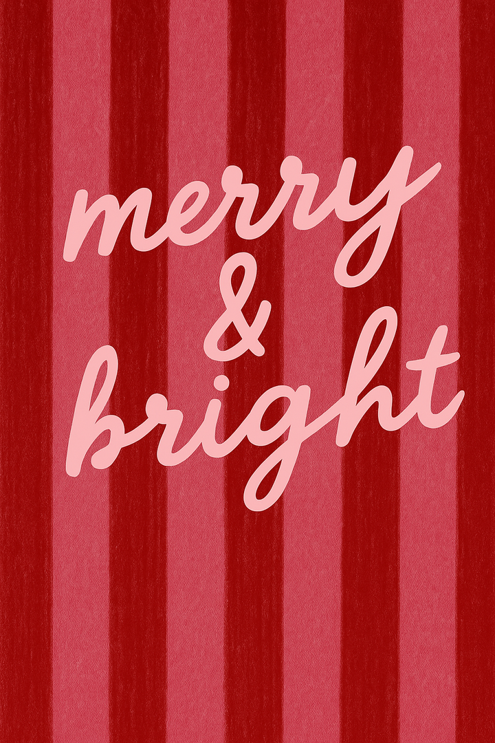 Green Merry and Bright Card