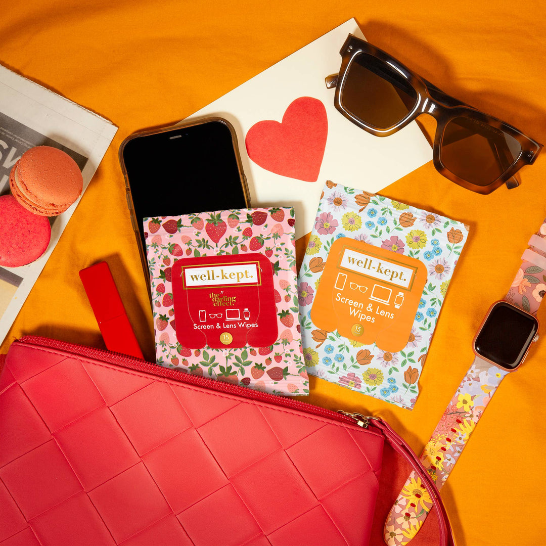 Strawberry Fields Screen & Lens Wipes