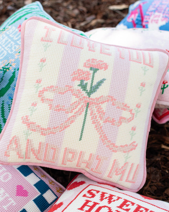 Sorority Needlepoint Pillow: Alpha Phi