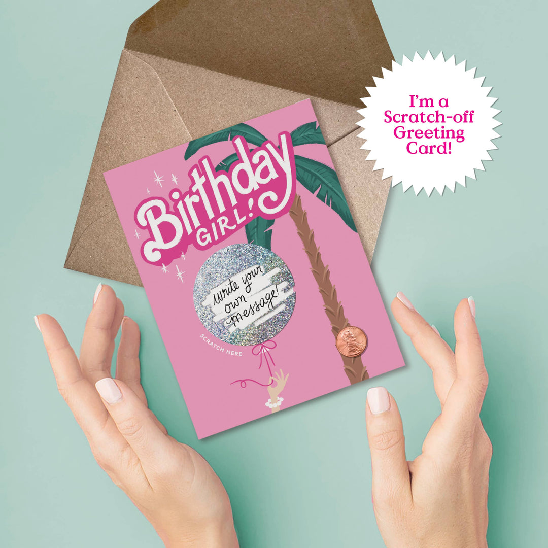 Scratch-off Barbie Birthday Card