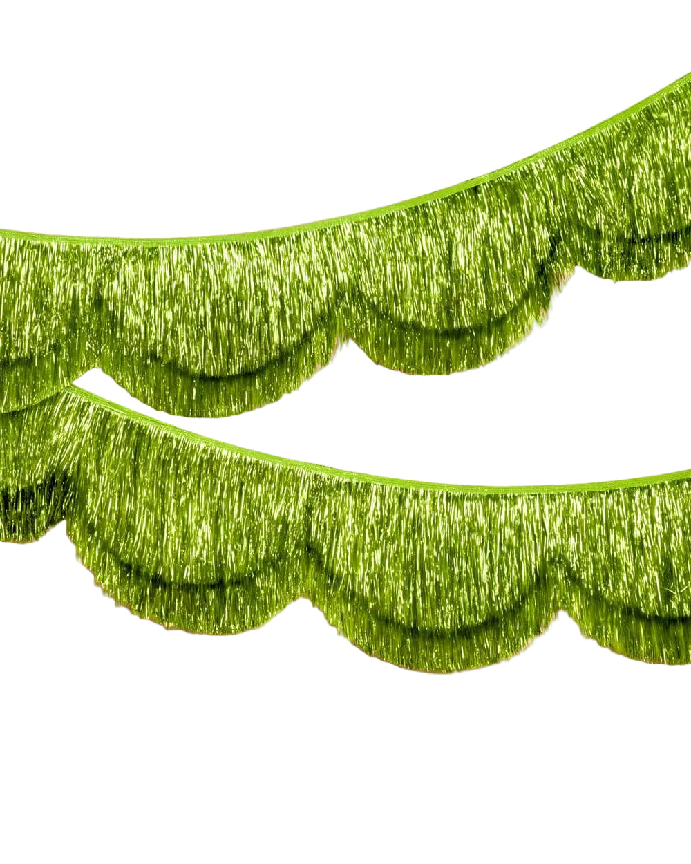 Lime Scallop Fringe Banner