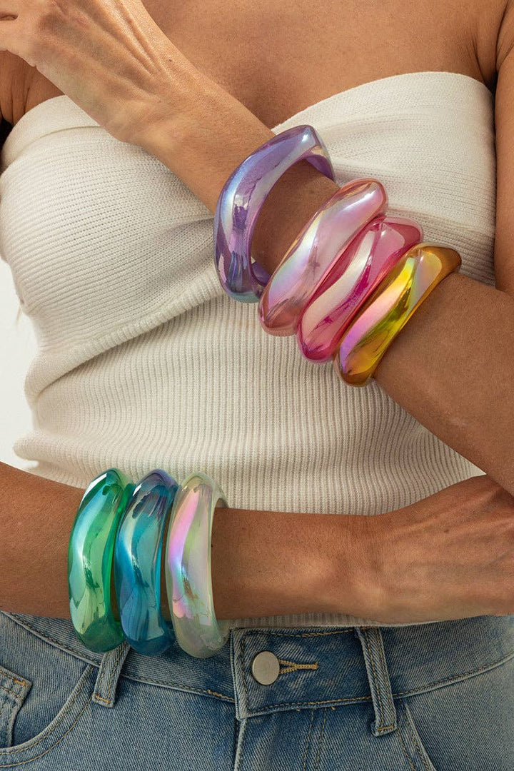 Iridescent Bracelet: White