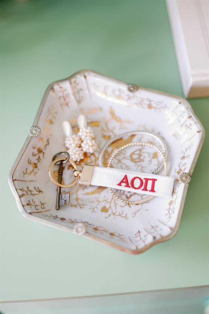 Alpha Omicron Pi Keychain