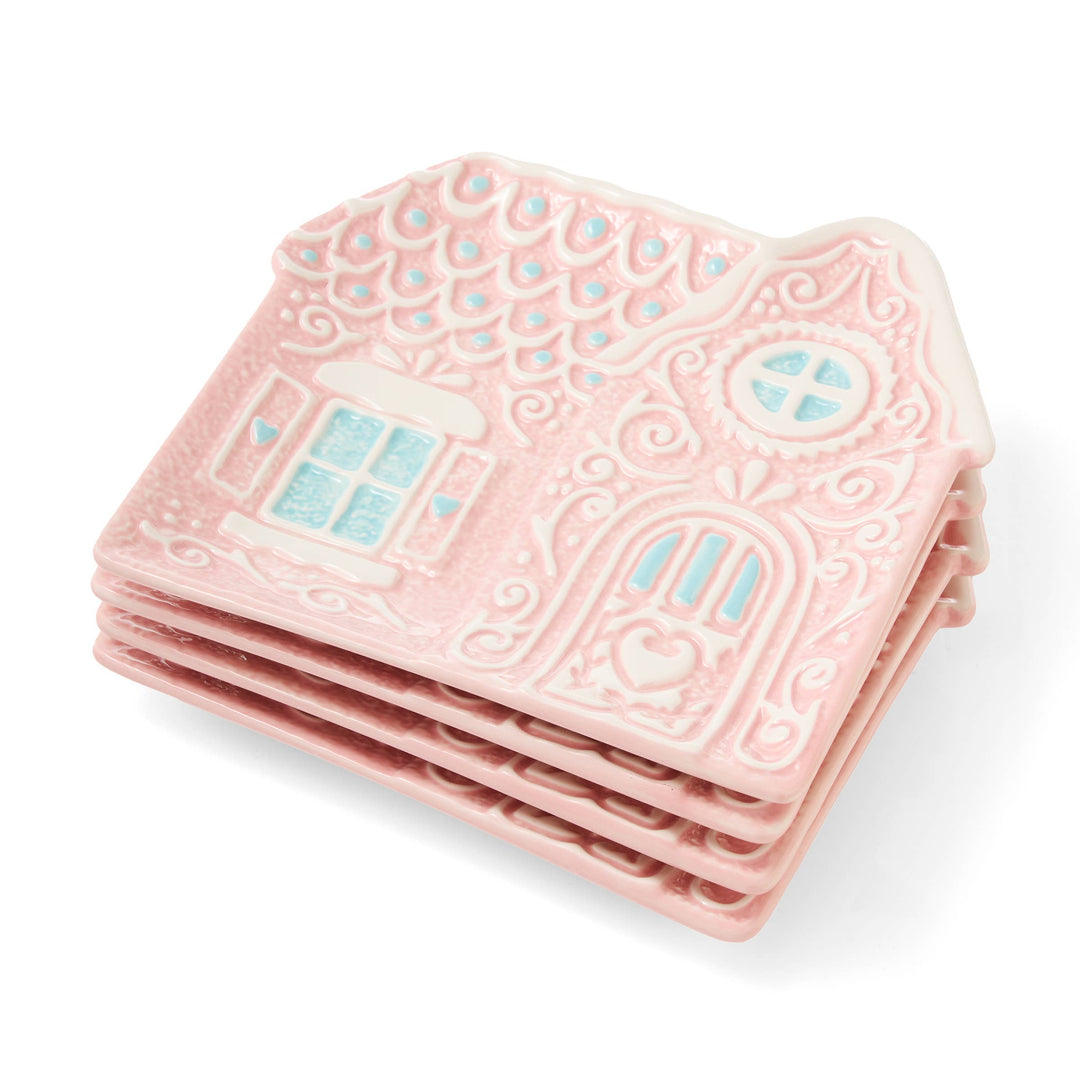 Pink Gingerbread Appetizer Plate