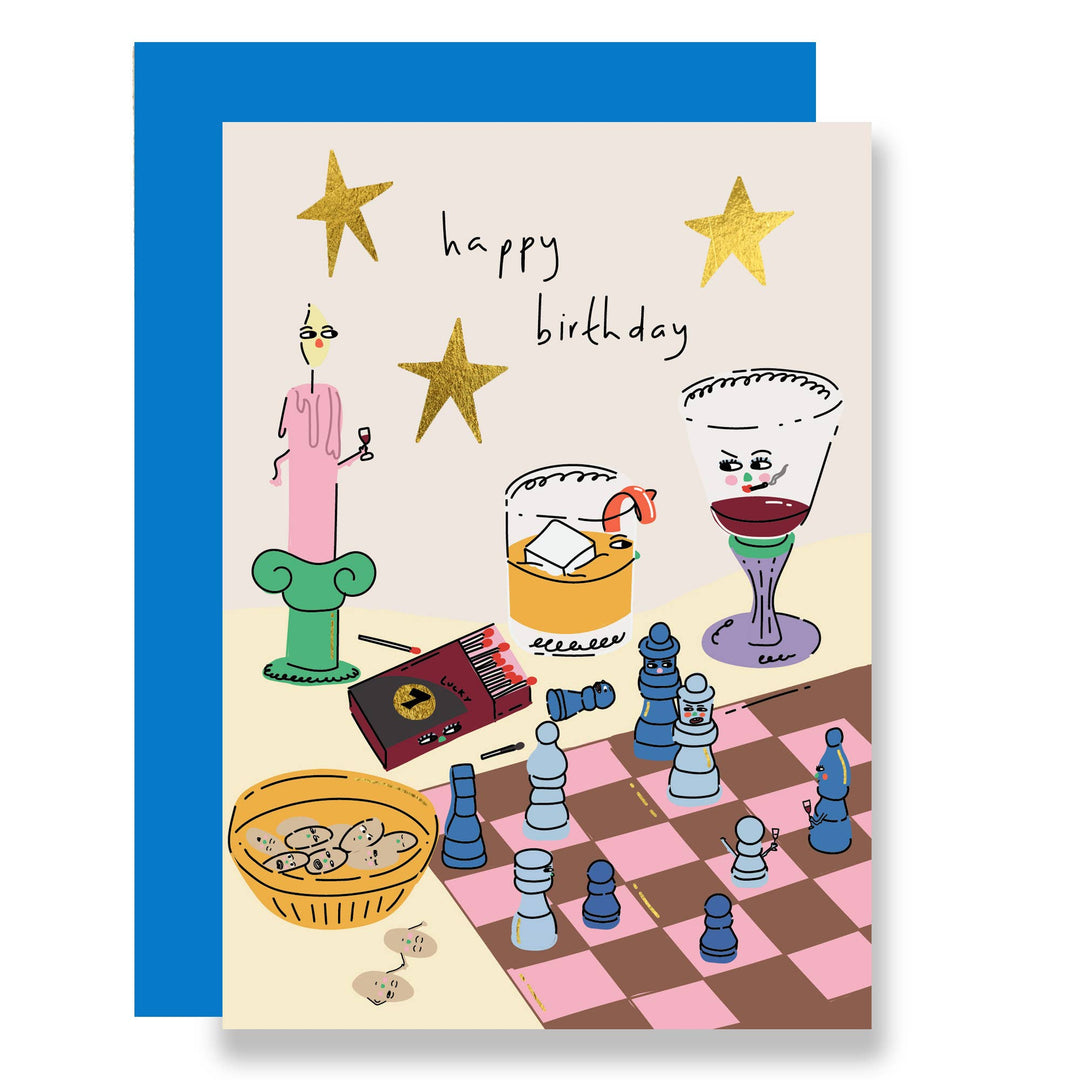 Chess Party Card