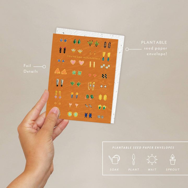 Earrings Friendship Card