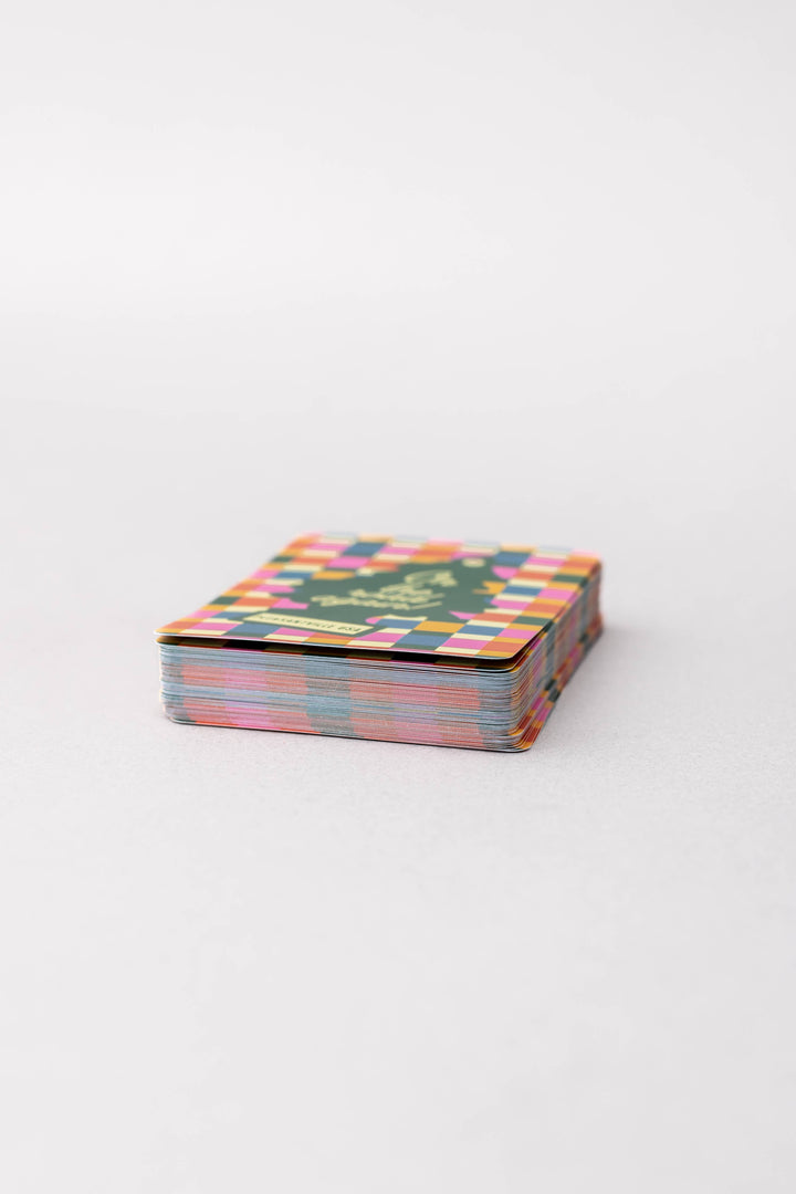 Colorful Plaid Waterproof Playing Cards