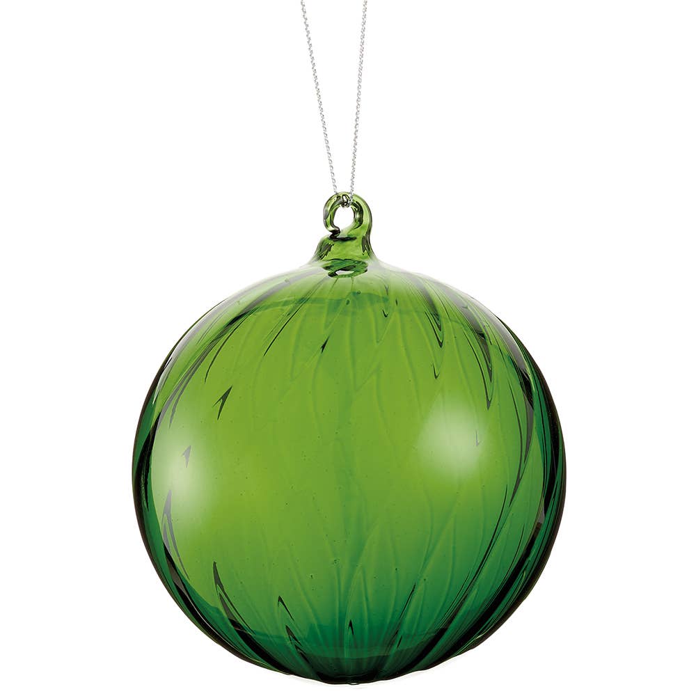 Glass Ball Ornament Green