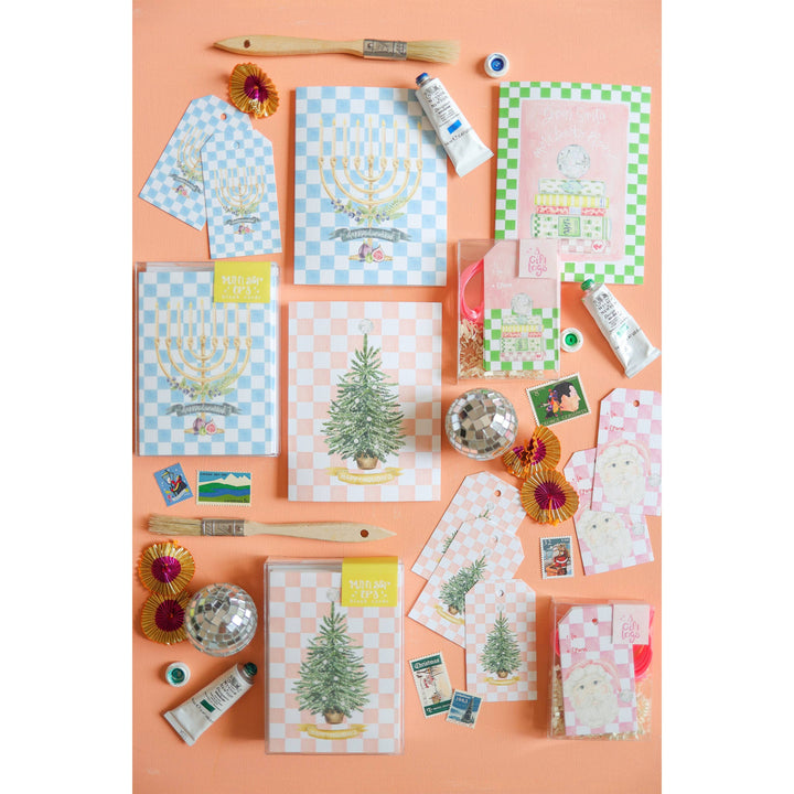 Happy Holidays Disco Tree Card
