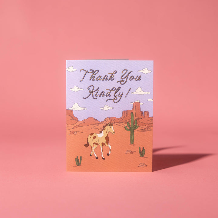 A Western Thank You Card