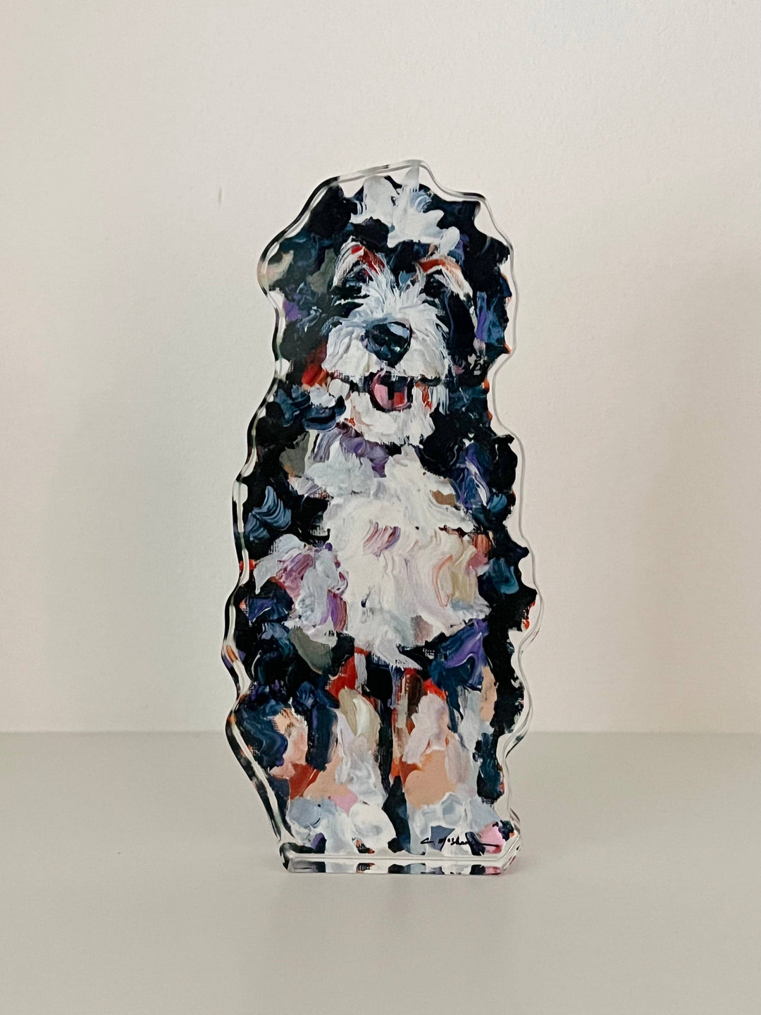 Acrylic Bernedoodle